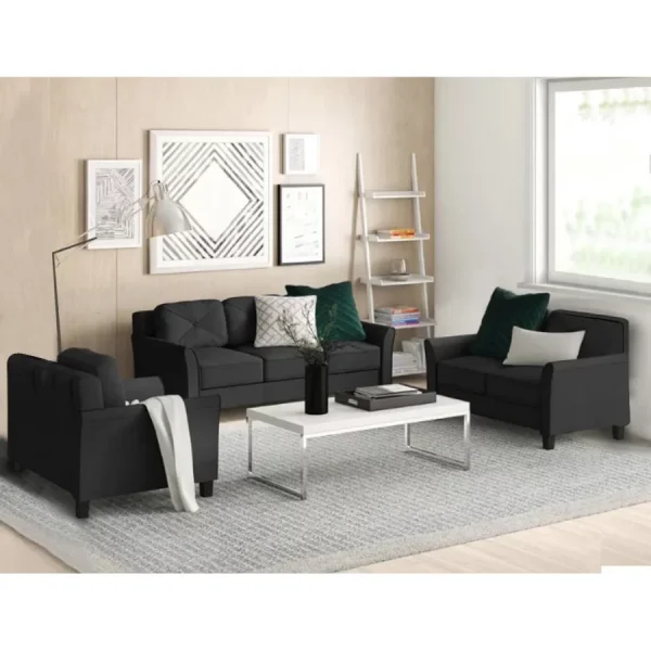 Salon complet CASPER-Noir-SC010