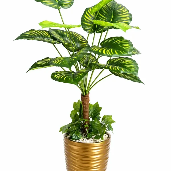Plante tropicale artificielle Calathea