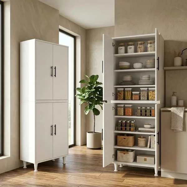 Armoire Multi Usage Moderne Blanche