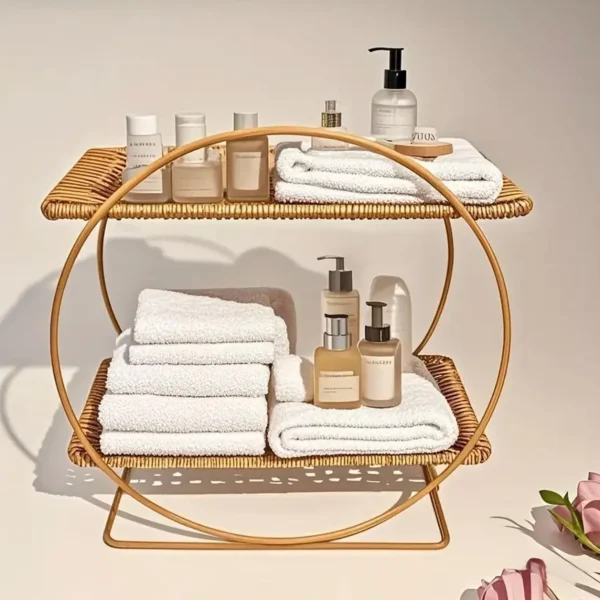 Étagère de salle de bain 2 niveaux