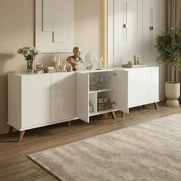 Console Buffet Moderne Blanche