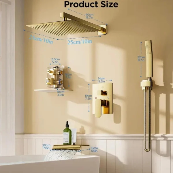 ensemble de douche de bain vintage de luxe
