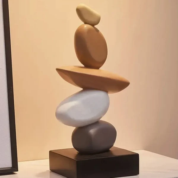 Statue Zen en pierres empilées