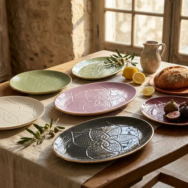 Assiette Ronde en Céramique Artisanale