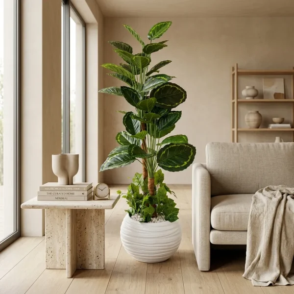 Plante artificielle Calathea Orbifolia