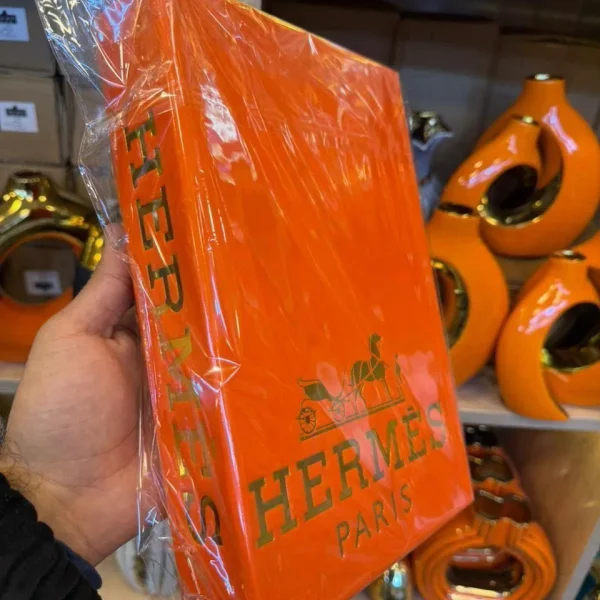 Faux Livre Décoraftif Hermès en orange